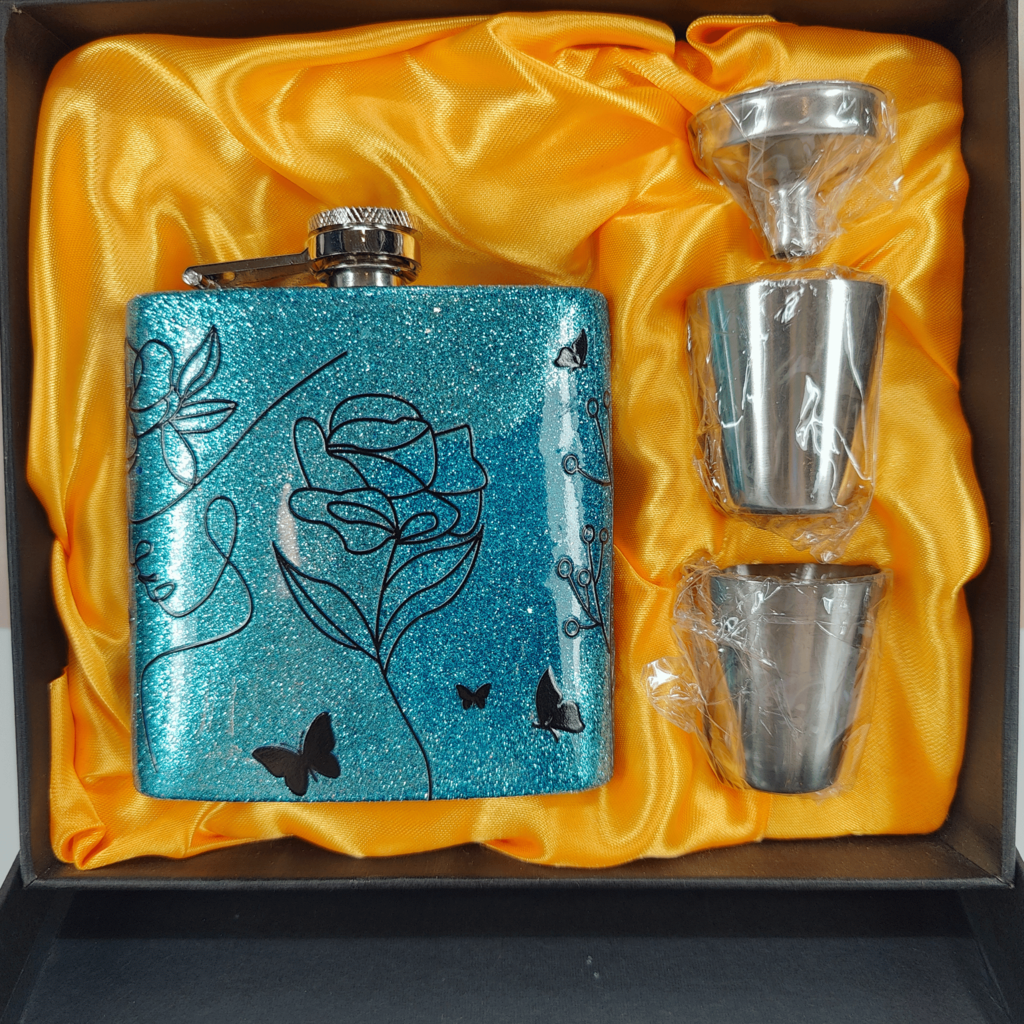 floral with love Flask Single