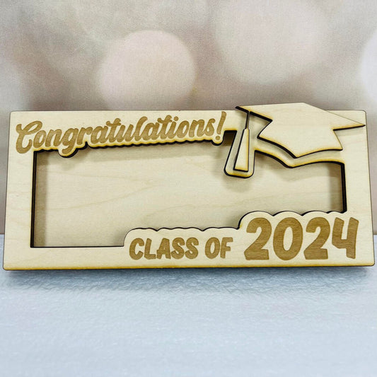 Class of 2024 Wooden Money Holder