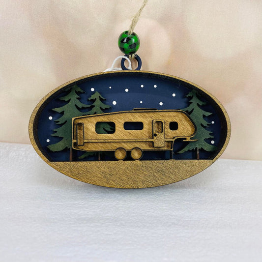 Fifth Wheel Camping Ornament
