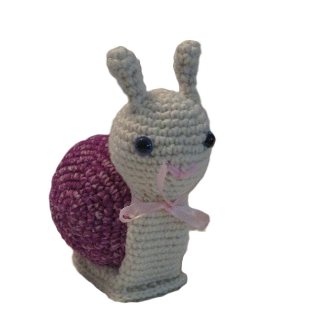Susie Snail Crochet Stuffed Animal