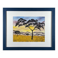 #167-1 The Trees framed print 11"x14" blue frame / 8"x10" print