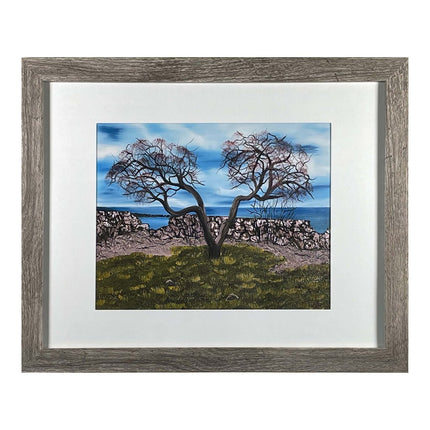 #169-1 Seacoast, Rye, NH framed print 11"x14" gray frame / 8"x10" print