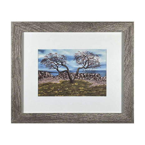 #169-2 Seacoast, Rye, NH framed print 8"x10" gray frame / 5"x7" print