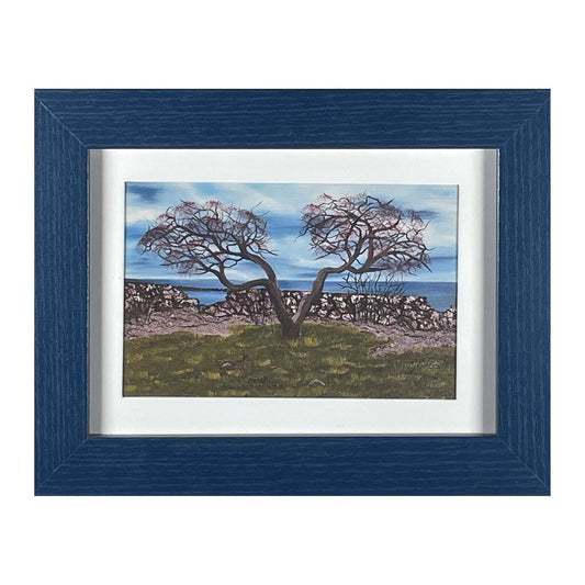 Seacoast, Rye, NH 169-3 Framed Print 5"x7" blue frame / 4"x6" print by MFB Studios LLC