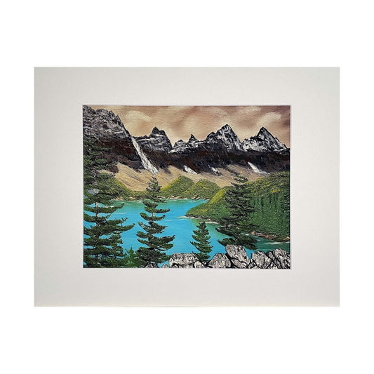 Mountain Serenity 168-4 11"x14" matte / 8"x10" print by MFB Studios LLC