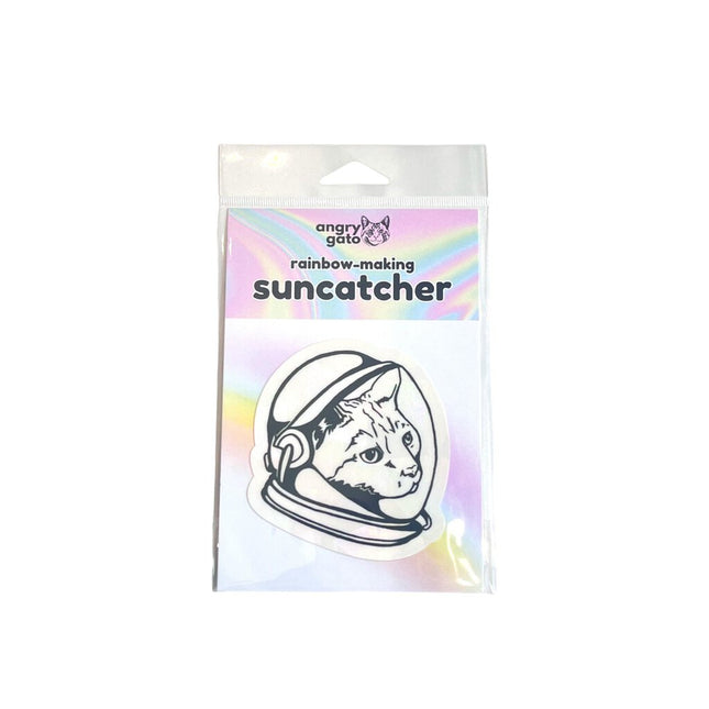 Suncatcher Rainbow Sticker - Space Cat