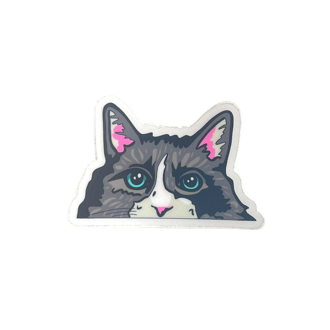 Sticker - Peeking Cat