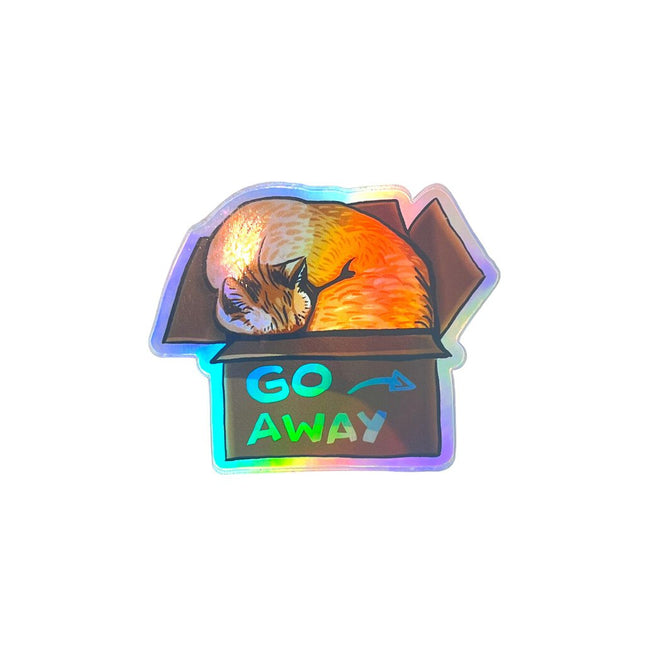 Sticker - Go Away Holographic