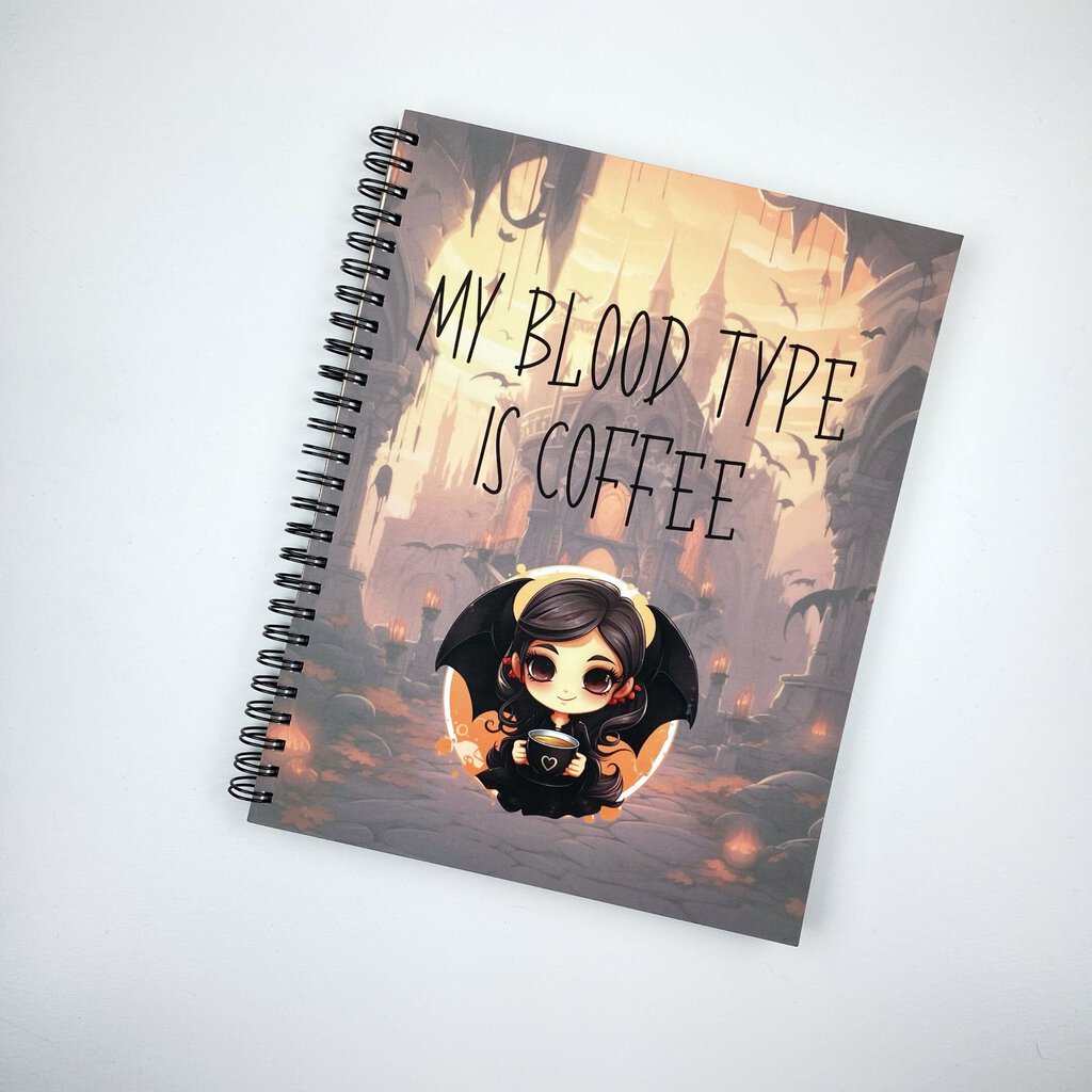 BLOOD TYPE IS COFFEE NOTEBOOK