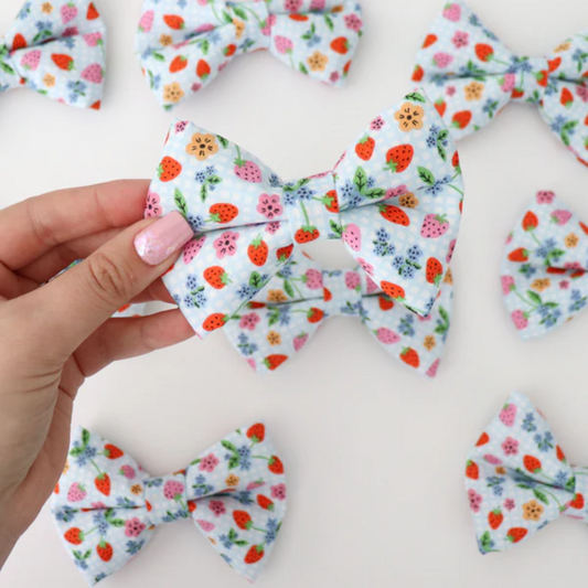 Spring Berry - Dog Bow Tie