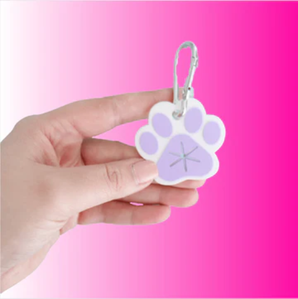 Lavender Paw Print - Dog Poo Bag Holder