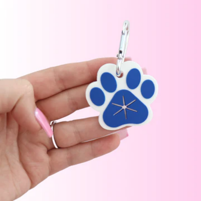 Royal Blue Paw Print - Dog Poo Bag Holder