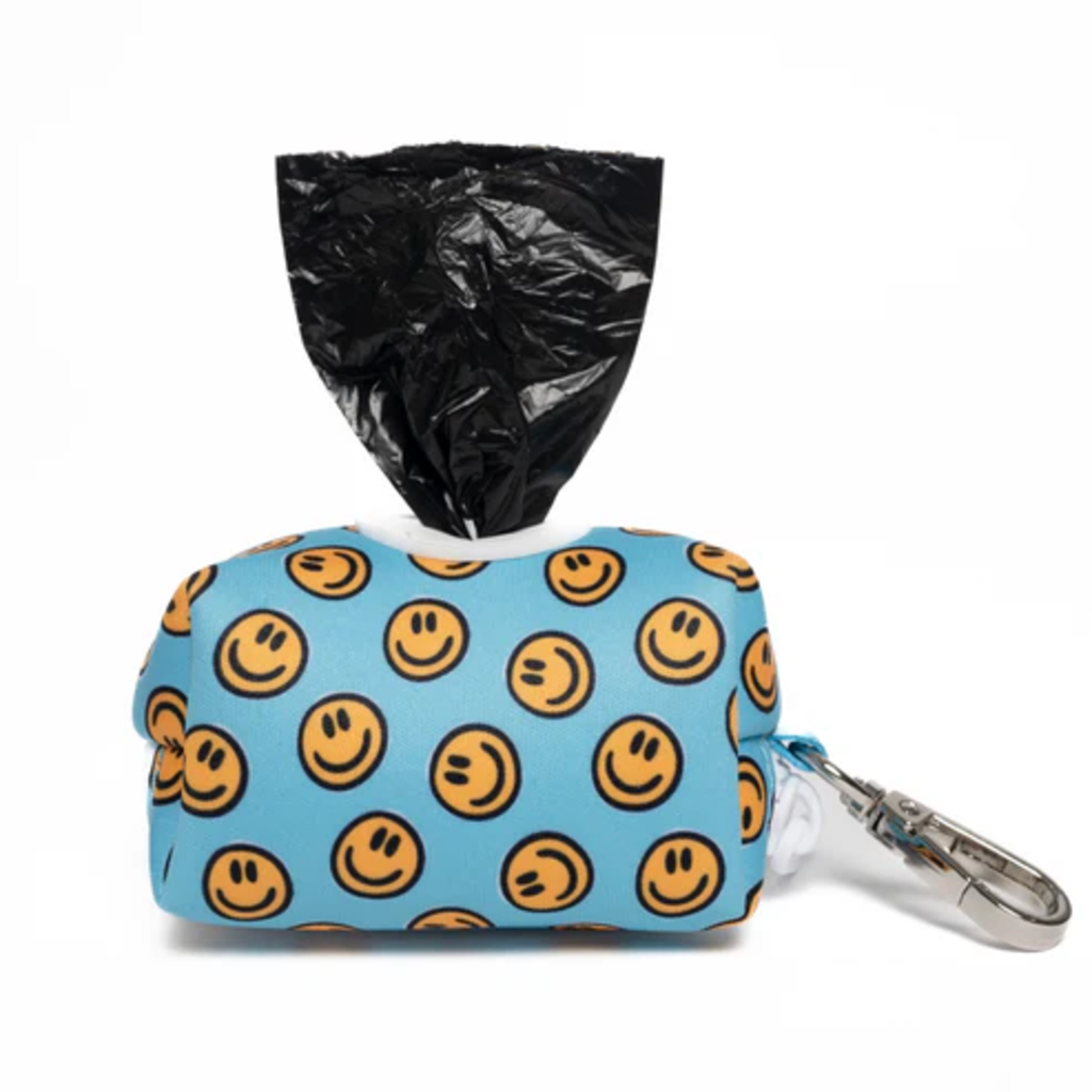 Dog Leash Bag - Happy AF Teal