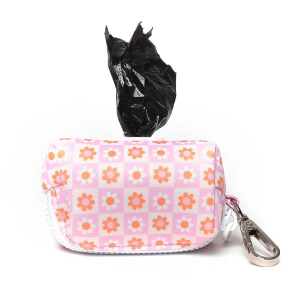 Dog Leash Bag - Peachy Floral