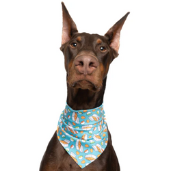 Chicken Nuggets - Quick Dry Triangle Dog Bandana - view 1