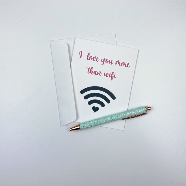 DELETE More Than Wifi Greeting Card