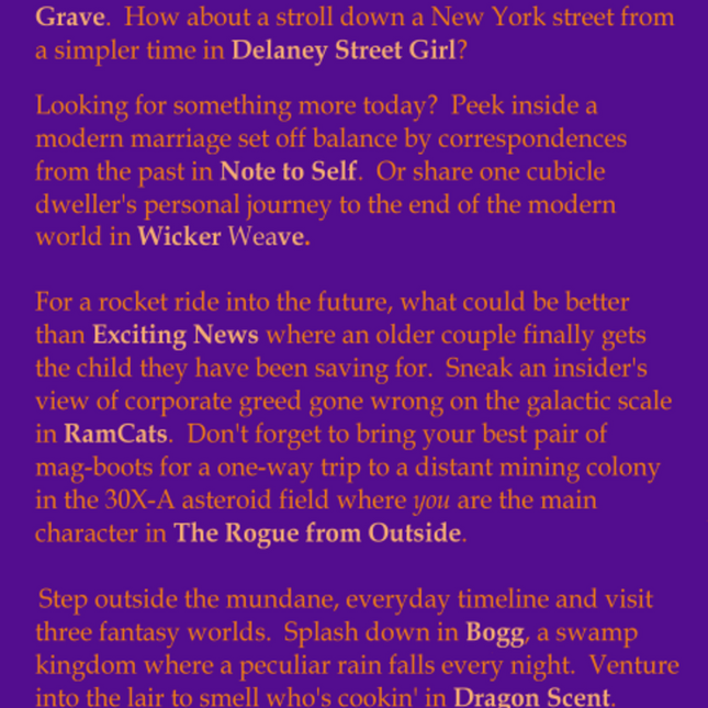 Time & Place :Selected Short Stories from Here & There, Now & Then