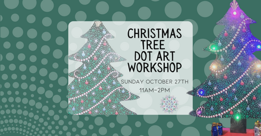 10/27 Christmas Tree dot art class