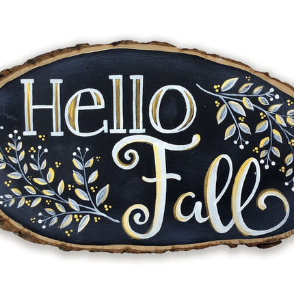 HELLO FALL lg woodslice