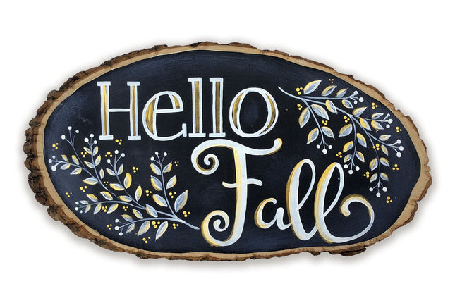 HELLO FALL lg woodslice