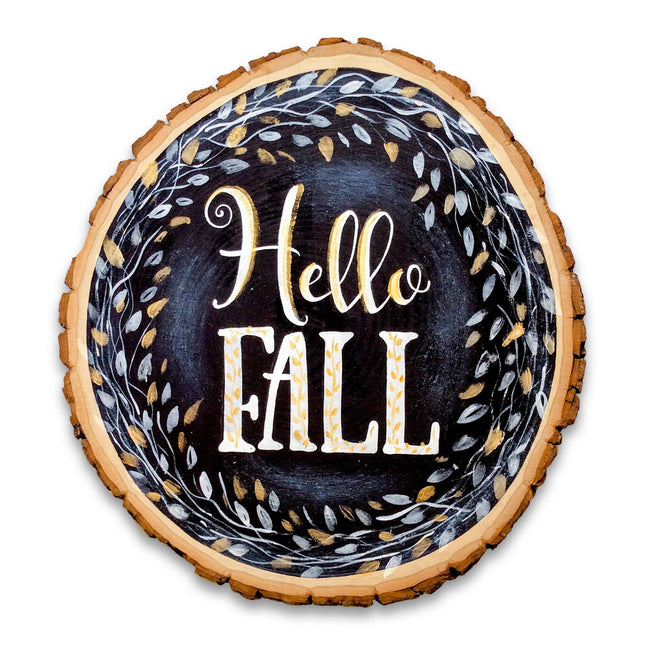 HELLO FALL lg woodslice