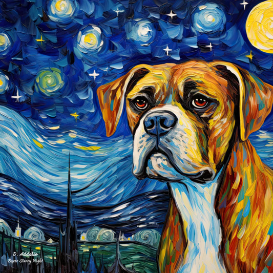 Boxer Starry Night