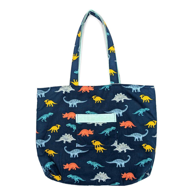 Dinosaur Tote w/ orange