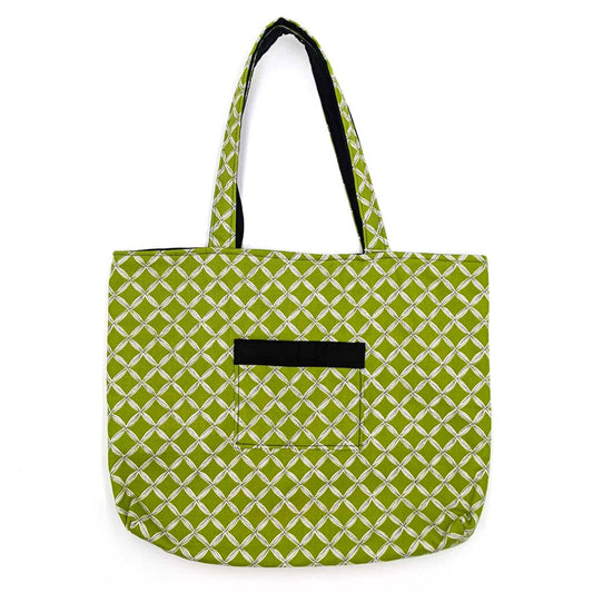 Green wh. Diamond tote