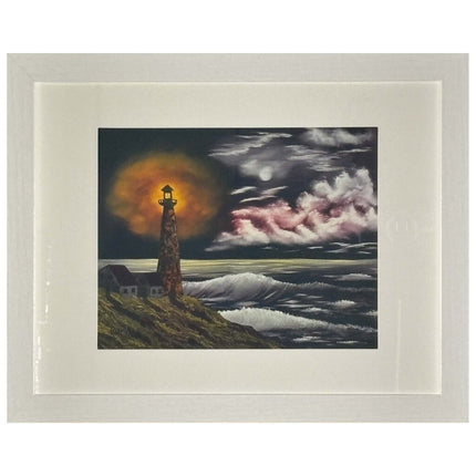 #174-1 Lighthouse 11x14 gray frame / 8x10 print