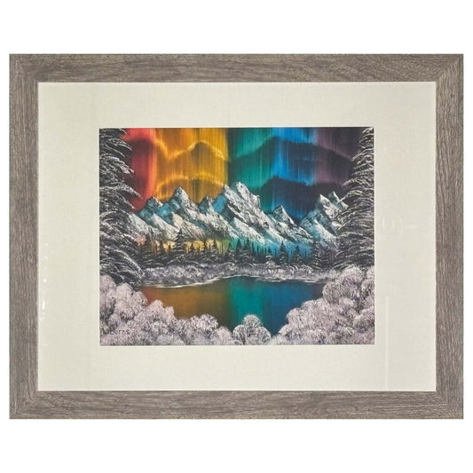 Northern Lights 191-1 11"x14" gray frame / 8"x10" print by MFB Studios LLC