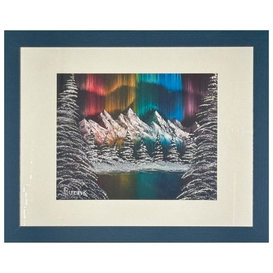 Northern Lights 193-1 11x14 gray frame / 8x10 print by MFB Studios LLC