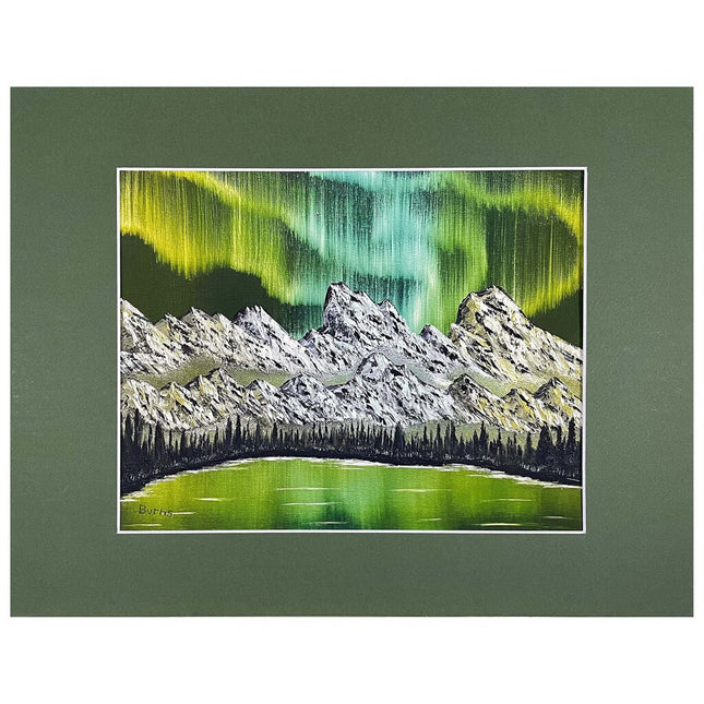 #173-2 Northern Lights matted print