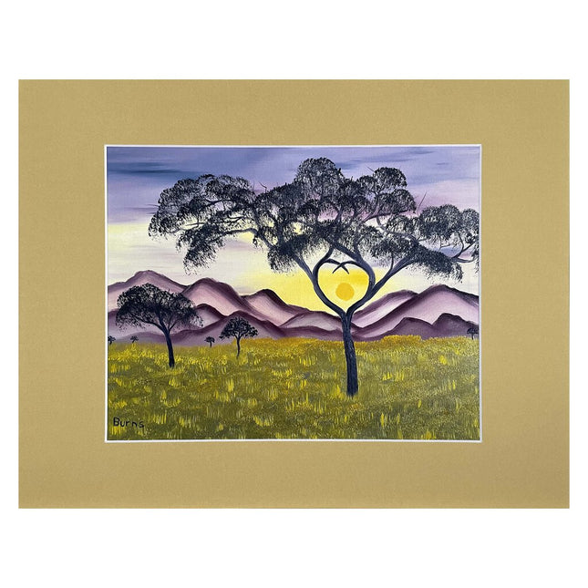 #170-8 Heart Tree matted print