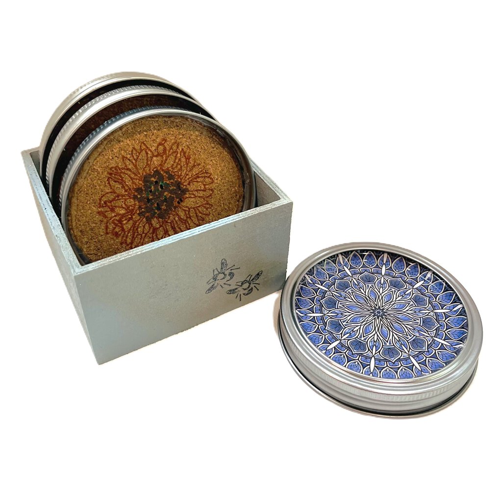 $28.50 coaster box set flower