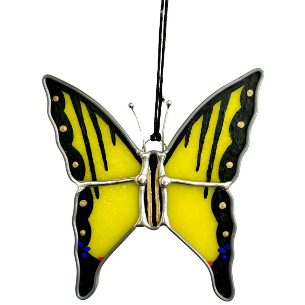 Stained Glass Tiger Swallowtail Butterfly