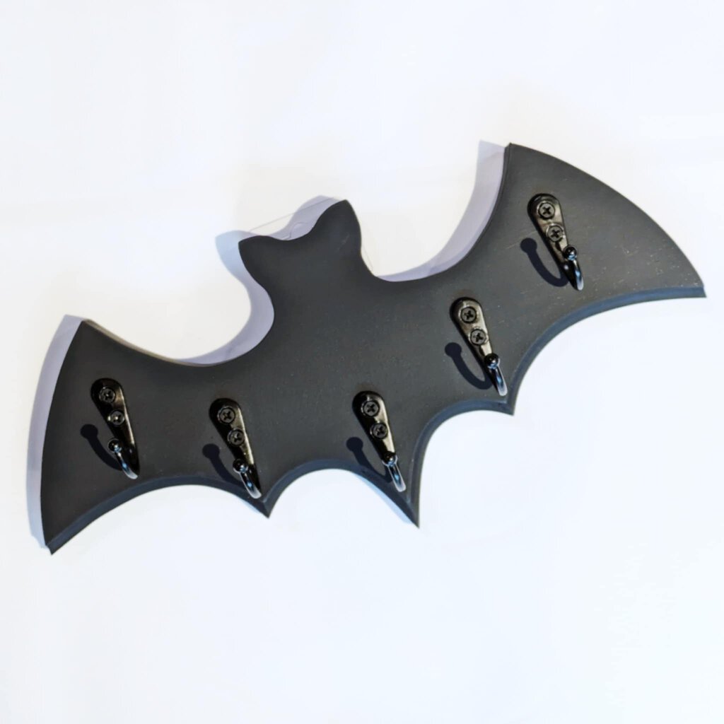 Bat 5 Hook Jewelry / Key Holder Wall Decor