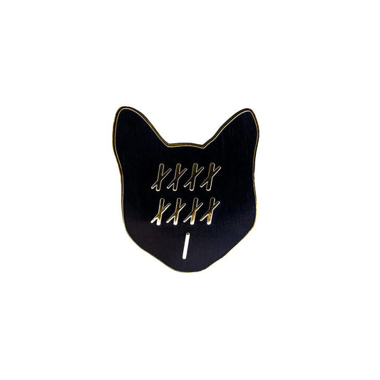 Out of Luck Black Cat Enamel Pin