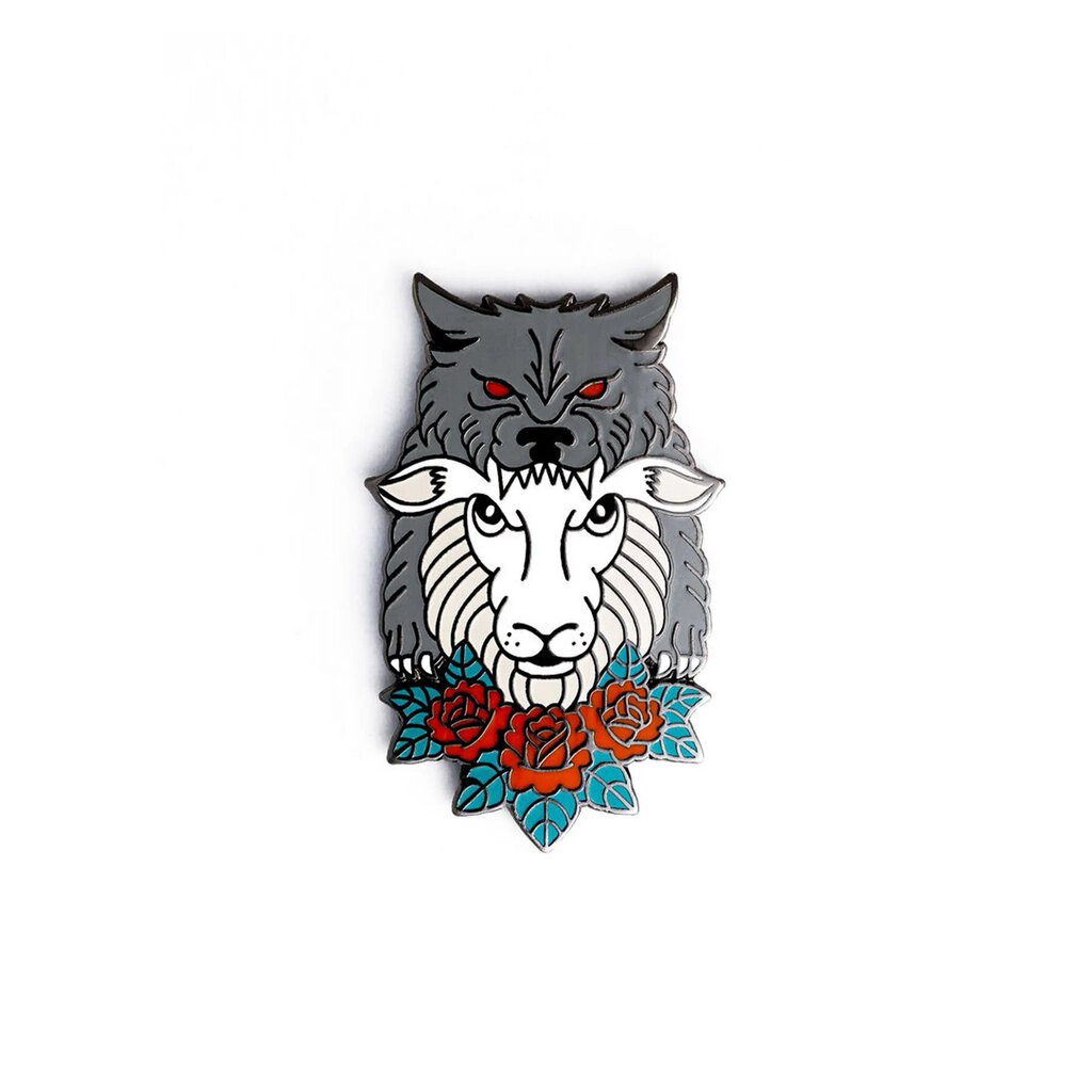 Keep the Wolves Away Enamel Pin