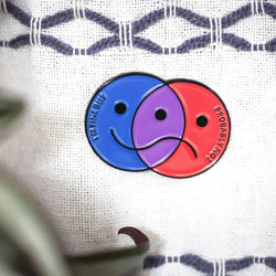 Fine Probably Not Enamel Pin - view 2