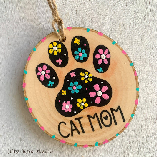 CAT MOM ornament