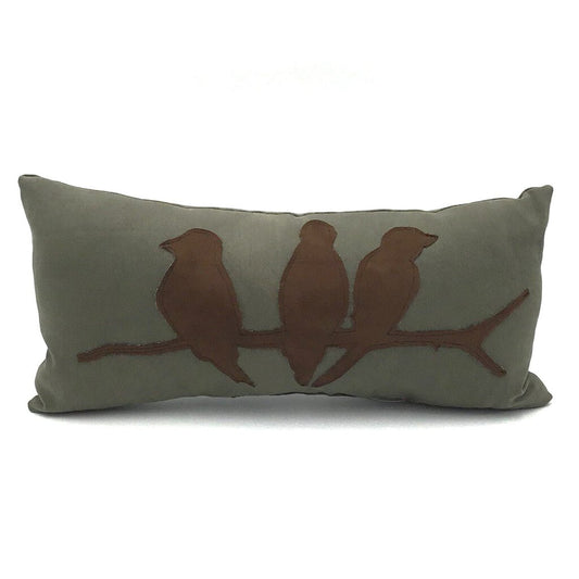 3 birds pillow