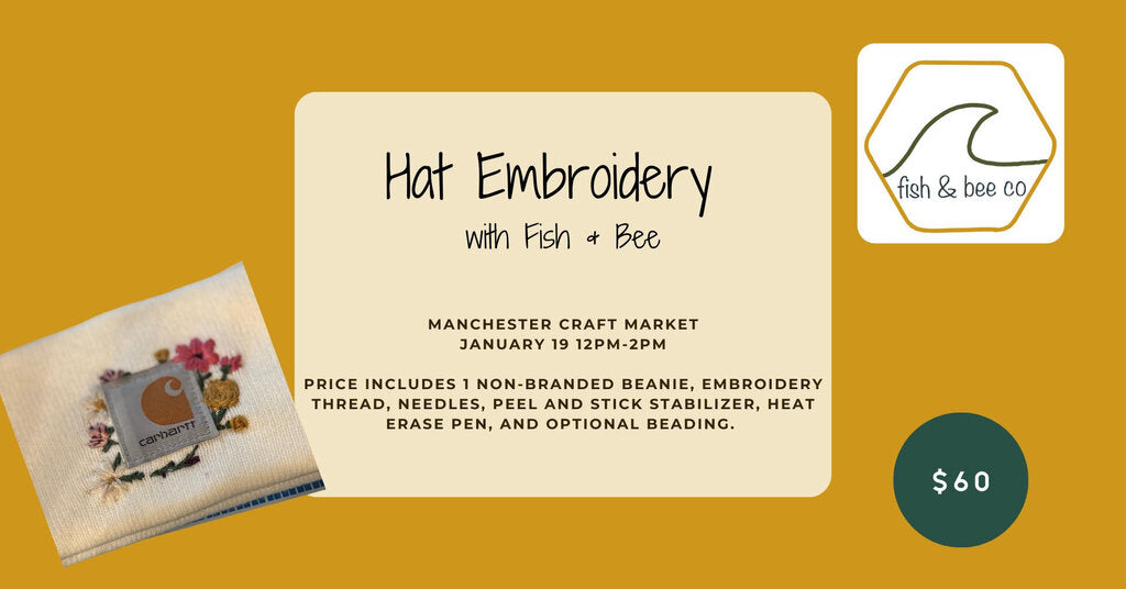 01/19 Hat Embroidery Class