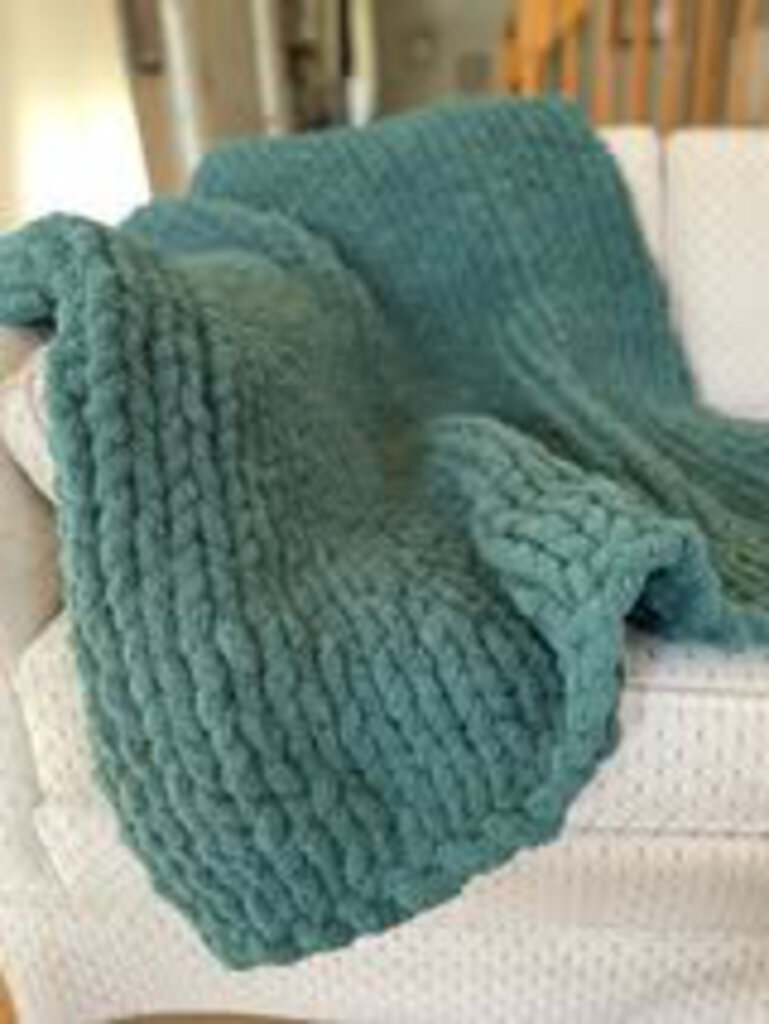 Blanket Chunky Malachite Green