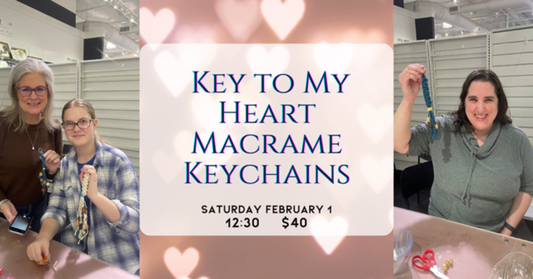 02/01 Key to My Heart Macrame Keychains