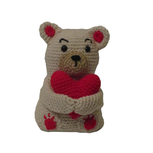 Valentine Bear Crochet Stuffed Animal