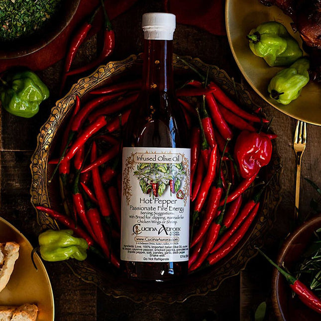 Hot Pepper Infused Olive Oil