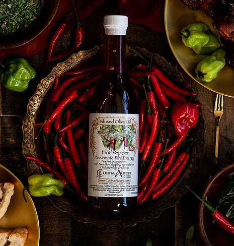 Hot Pepper Infused Olive Oil