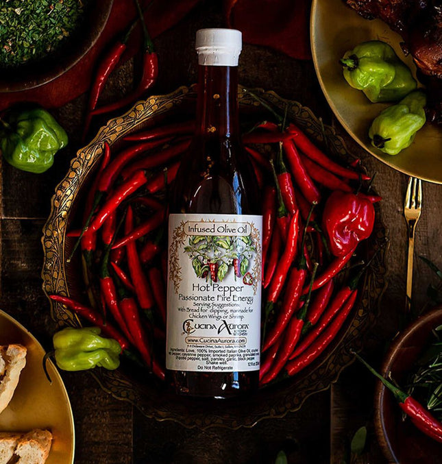 Hot Pepper Infused Olive Oil