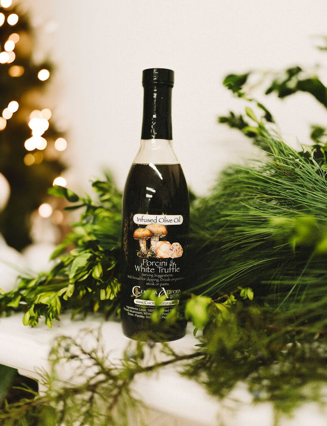 Porcini and White Truffle Infused Olive Oil