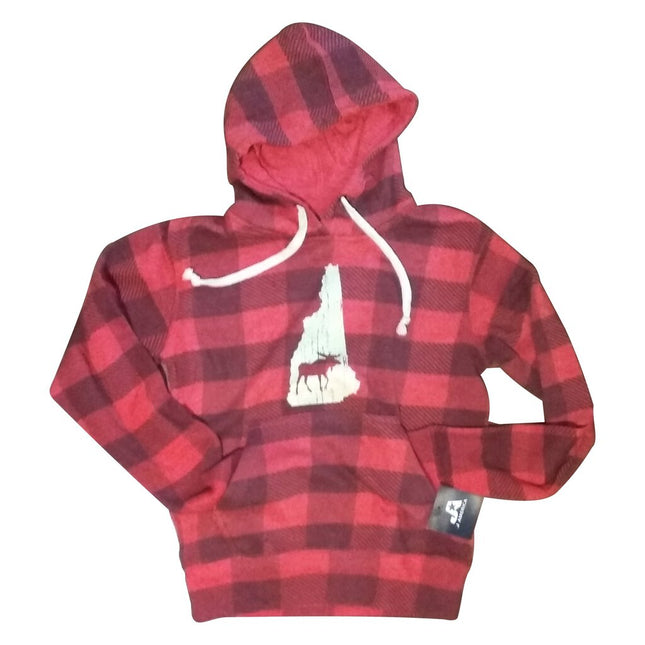 NH Moose Plaid Sweatshirt